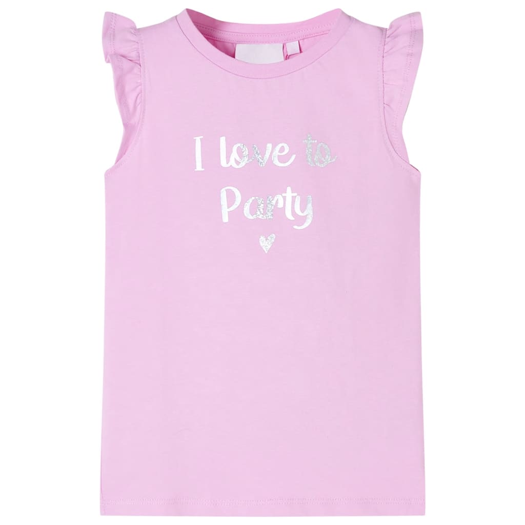 JUNG Vida Kinder-T-Shirt mit Rüschenärmeln Lila 128