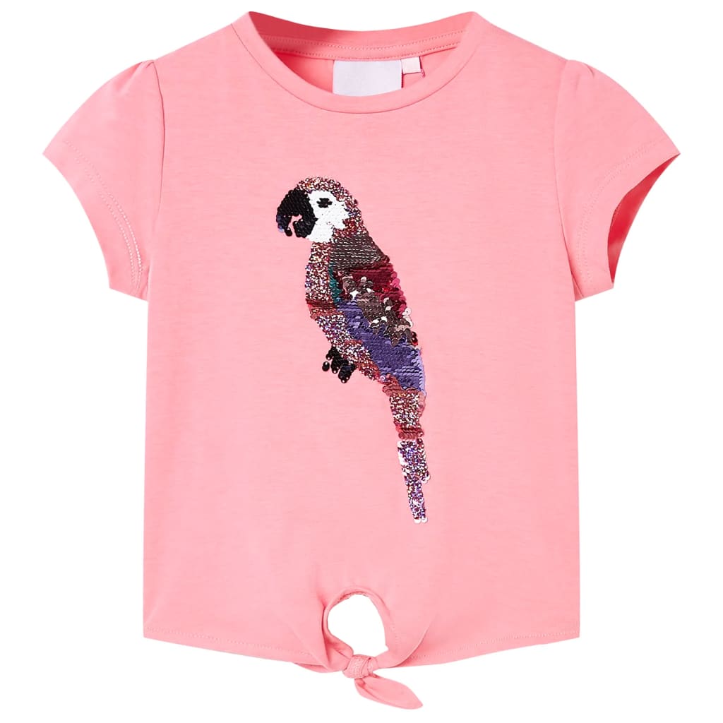 JUNG Vida Kinder-T-Shirt Neonrosa 128