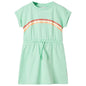 JUNG Vida Kinderkleid mit Kordelzug Knallgrün 140