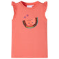 JUNG Vida Kinder-T-Shirt mit Rüschenärmeln Korallenrosa 116