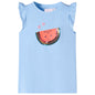 JUNG Vida Kinder-T-Shirt mit Rüschenärmeln Hellblau 116