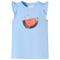 JUNG Vida Kinder-T-Shirt mit Rüschenärmeln Hellblau 128