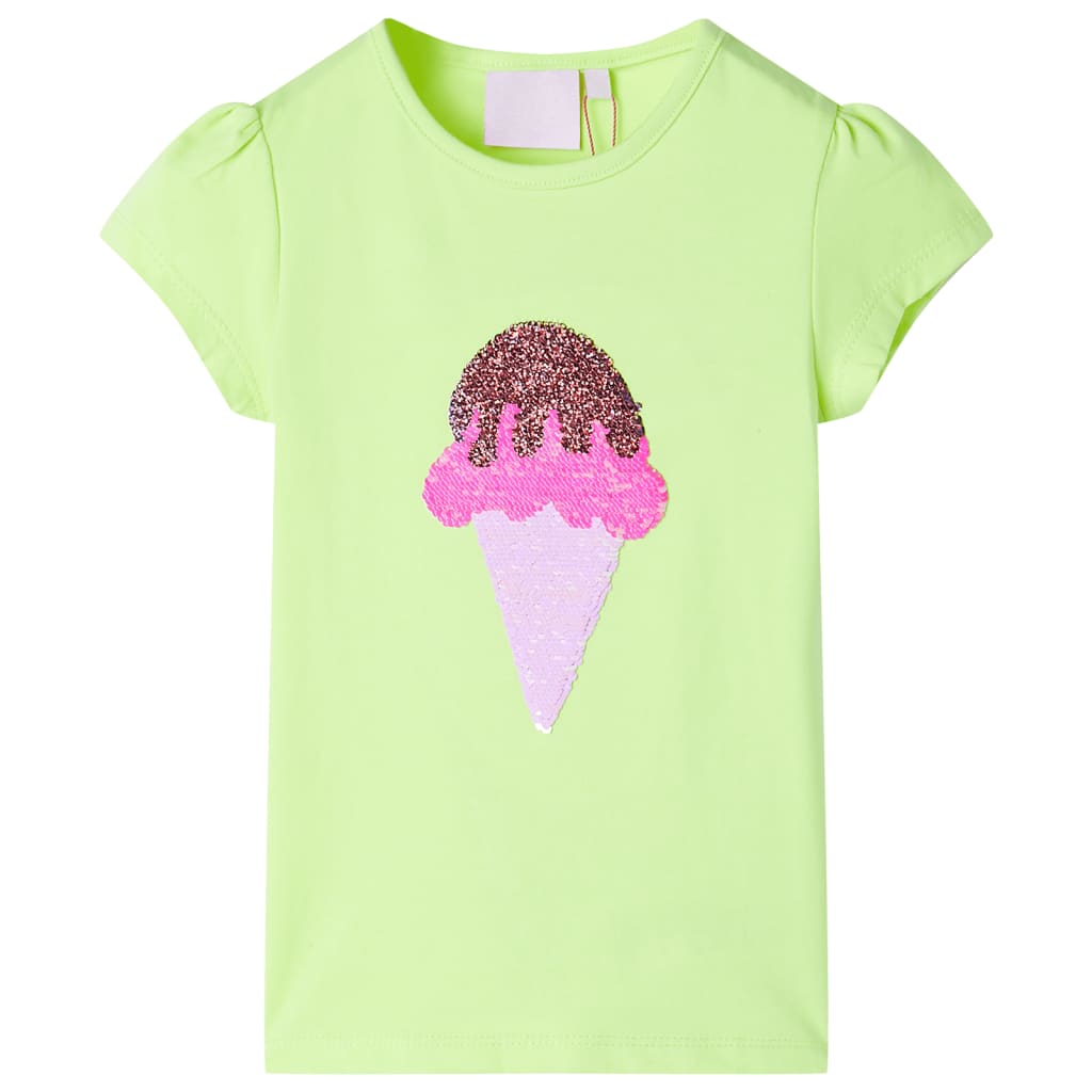 JUNG Vida Kinder-T-Shirt Neongelb 116