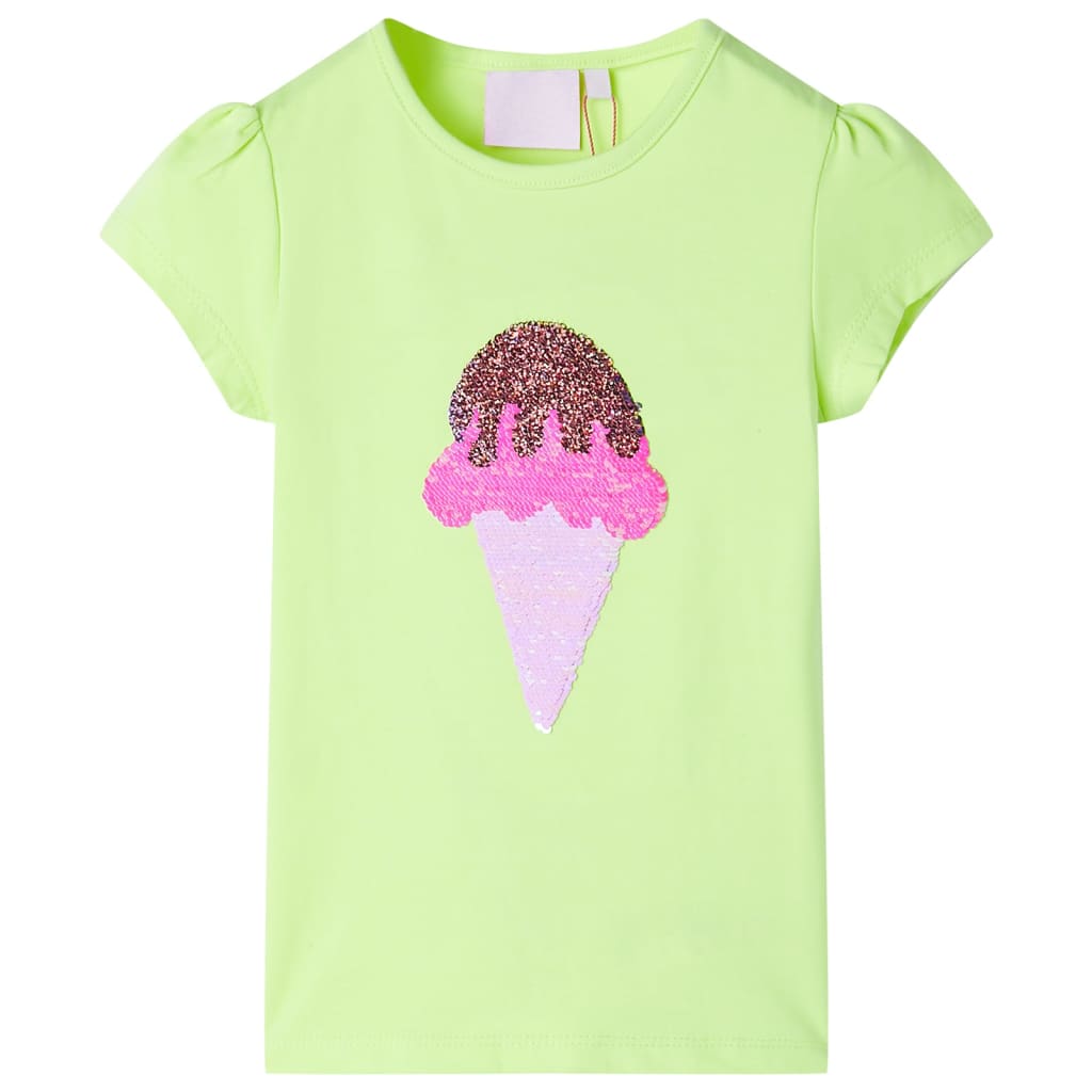 JUNG Vida Kinder-T-Shirt Neongelb 140