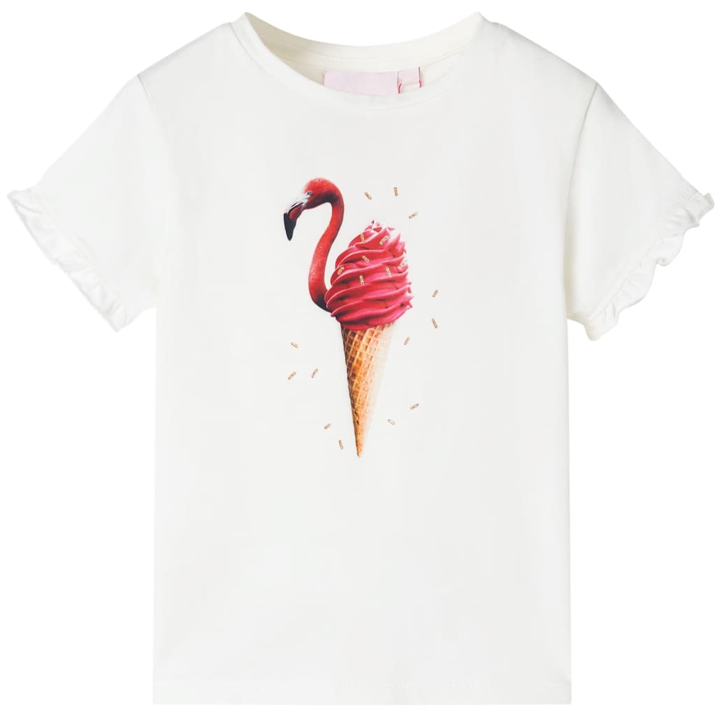 JUNG Vida Kinder-T-Shirt Ecru 104