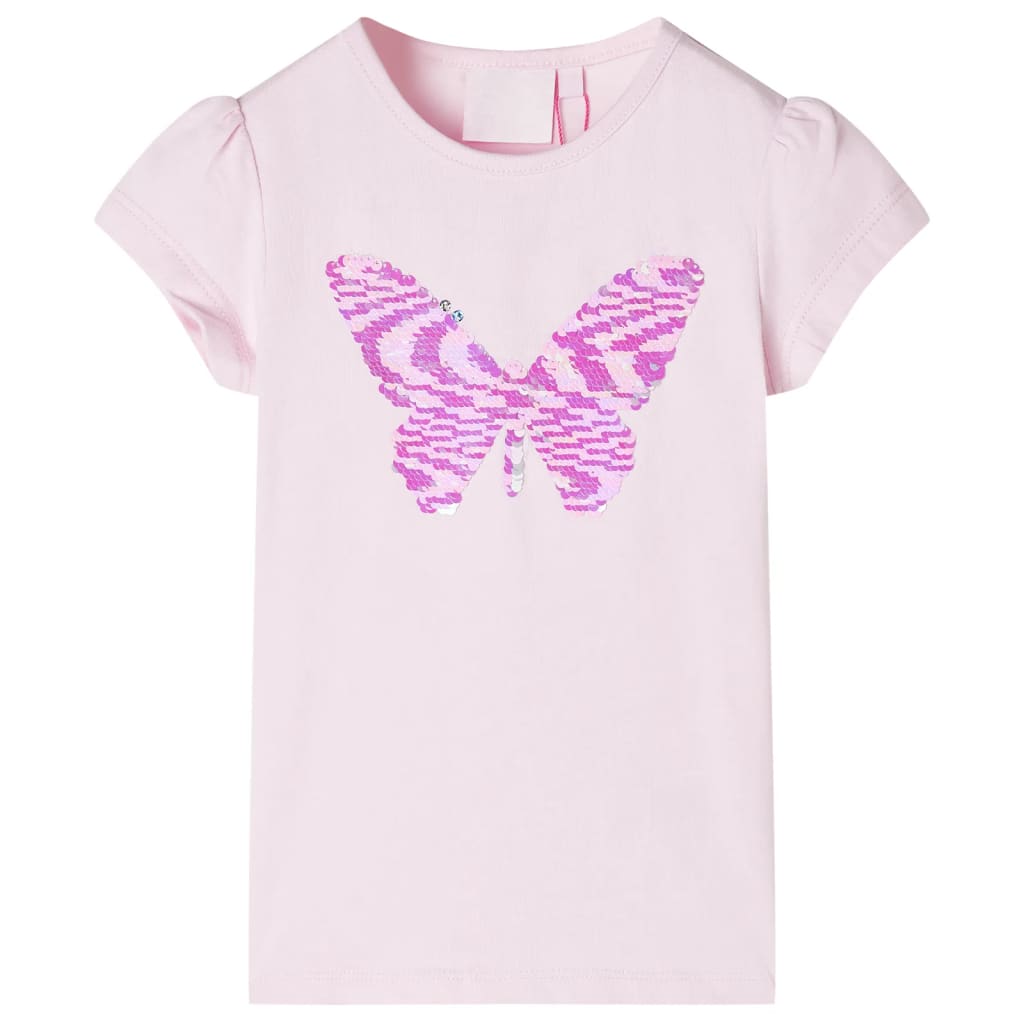 JUNG Vida Kinder-T-Shirt mit Flügelärmeln Zartrosa 104