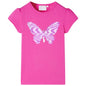 JUNG Vida Kinder-T-Shirt mit Flügelärmeln Dunkelrosa 128