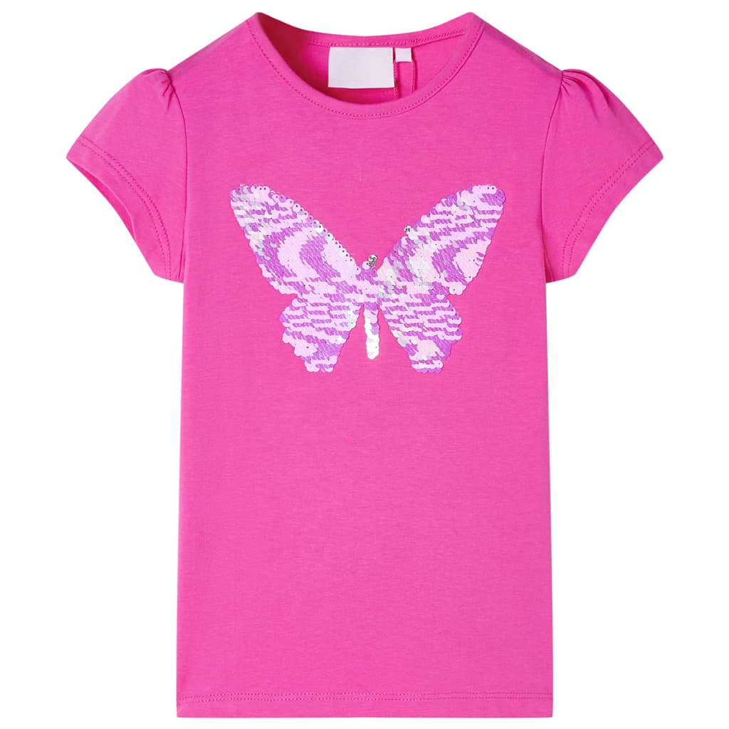 JUNG Vida Kinder-T-Shirt mit Flügelärmeln Dunkelrosa 140