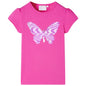 JUNG Vida Kinder-T-Shirt mit Flügelärmeln Dunkelrosa 140