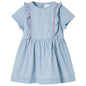 JUNG Vida Kinderkleid mit Rüschen Hellblau 140
