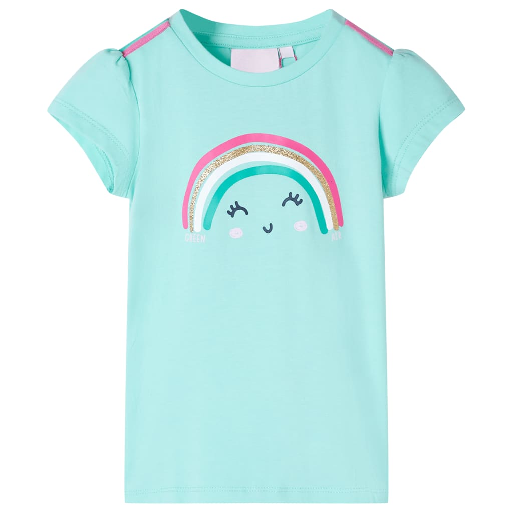 JUNG Vida Kinder-T-Shirt Helles Minzgrün 140