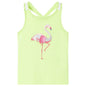 JUNG Vida Kinder-Tanktop Neongelb 116