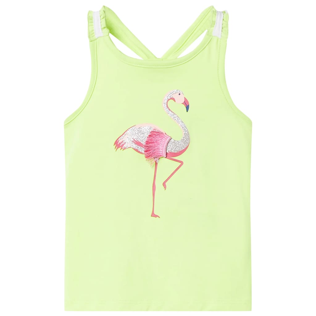JUNG Vida Kinder-Tanktop Neongelb 140