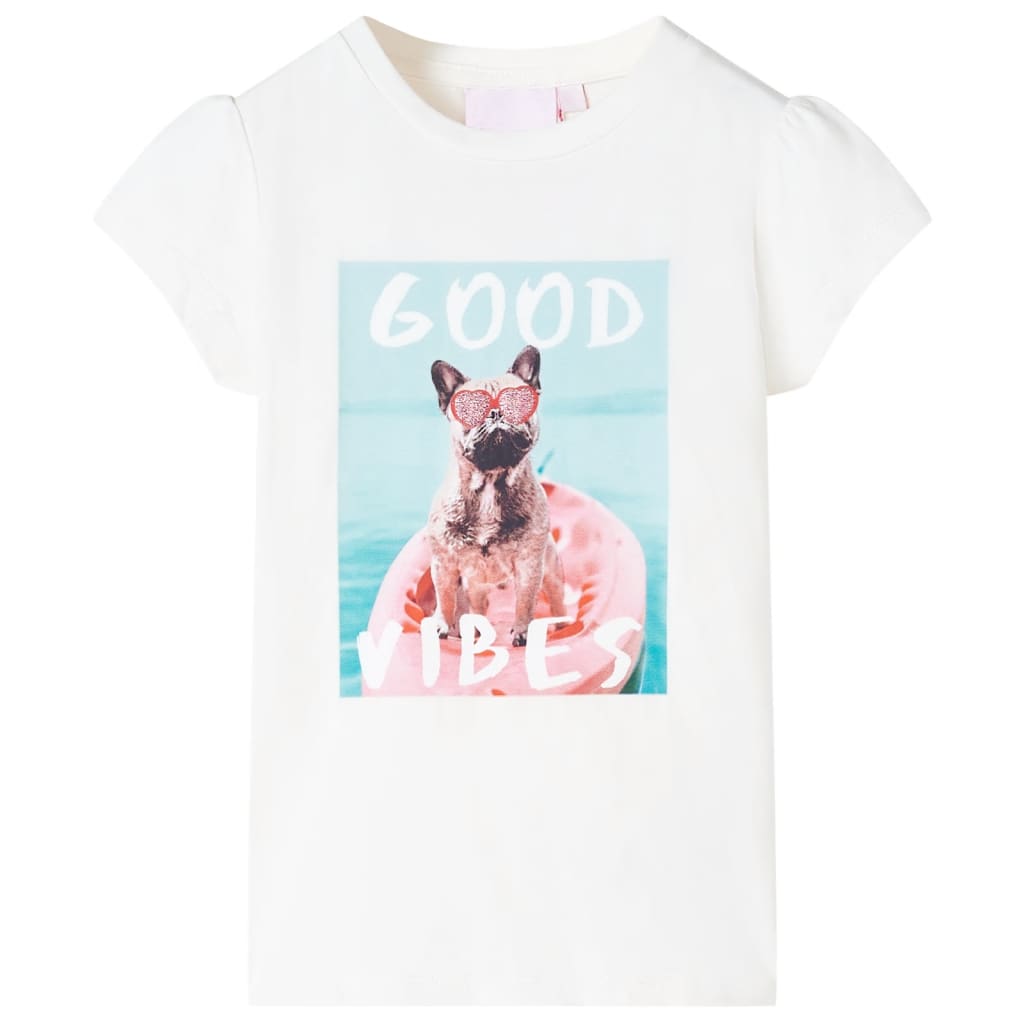 JUNG Vida Kinder-T-Shirt Ecru 140