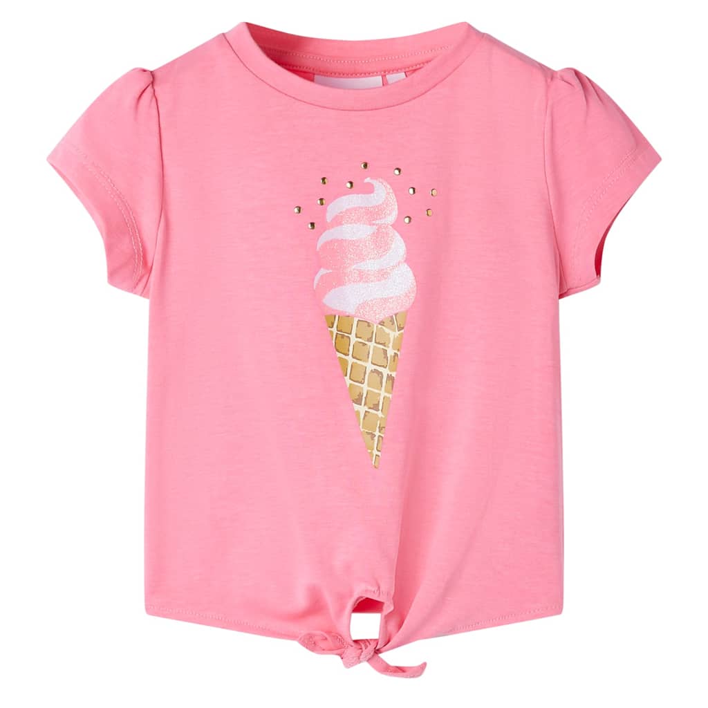 JUNG Vida Kinder-T-Shirt Helles Neonrosa 140