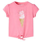 JUNG Vida Kinder-T-Shirt Helles Neonrosa 140