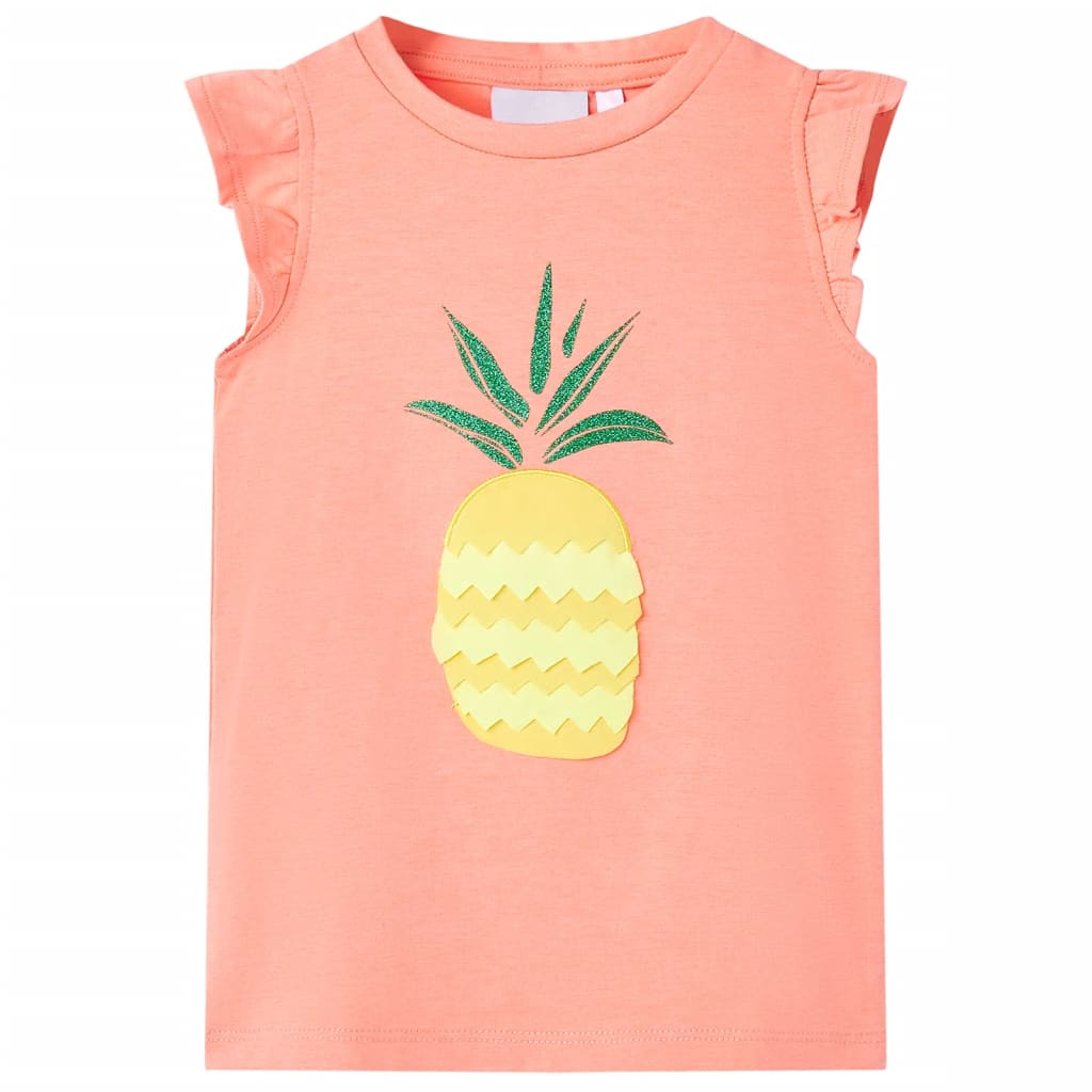 JUNG Vida Kinder-T-Shirt Neonkoralle 128