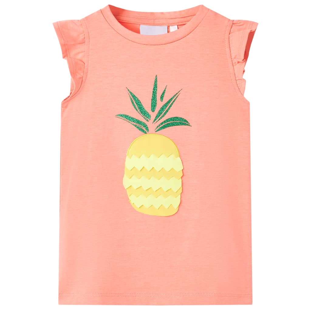 JUNG Vida Kinder-T-Shirt Neonkoralle 140