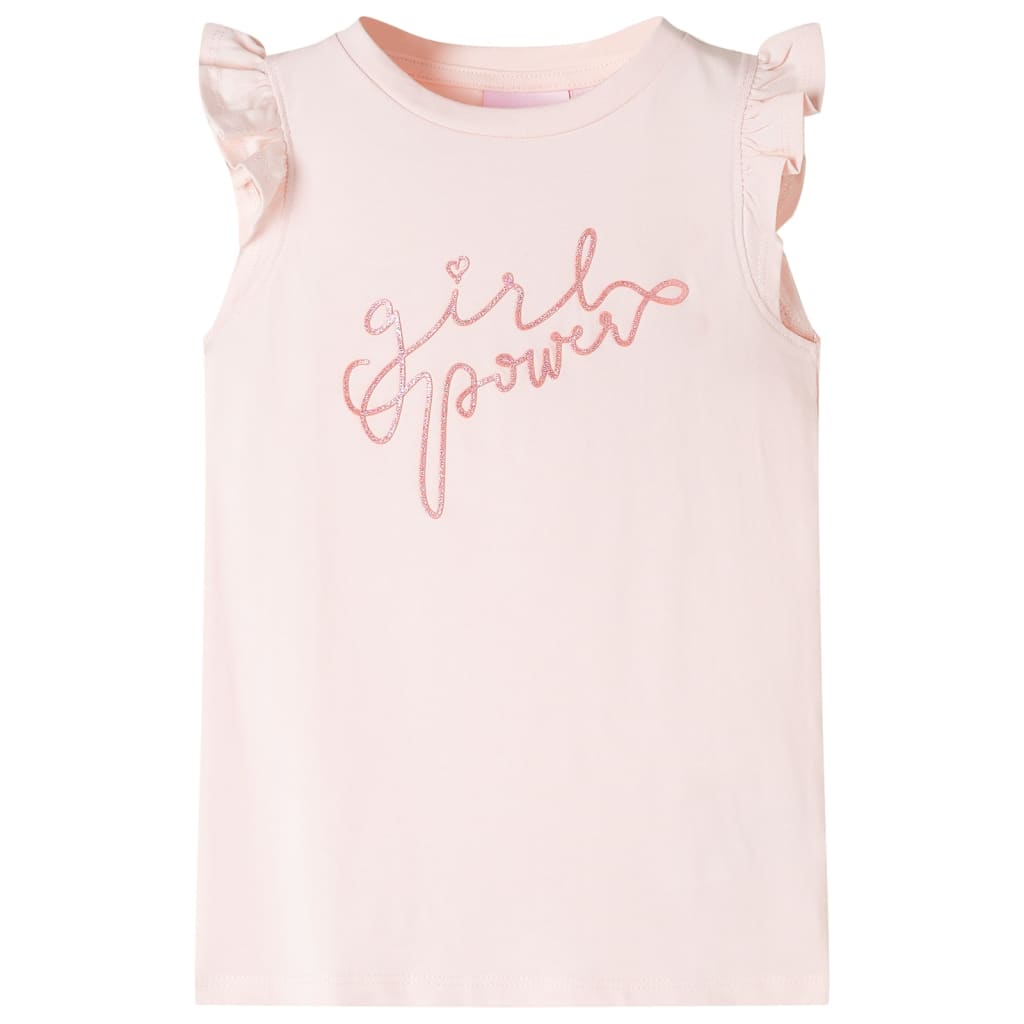JUNG Vida Kinder-T-Shirt mit Rüschenärmeln Zartrosa 140