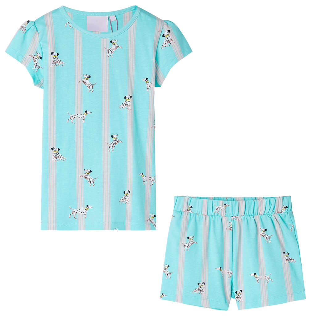 JUNG Vida Kinderpyjama mit Kurzen Ärmeln Ecru 116