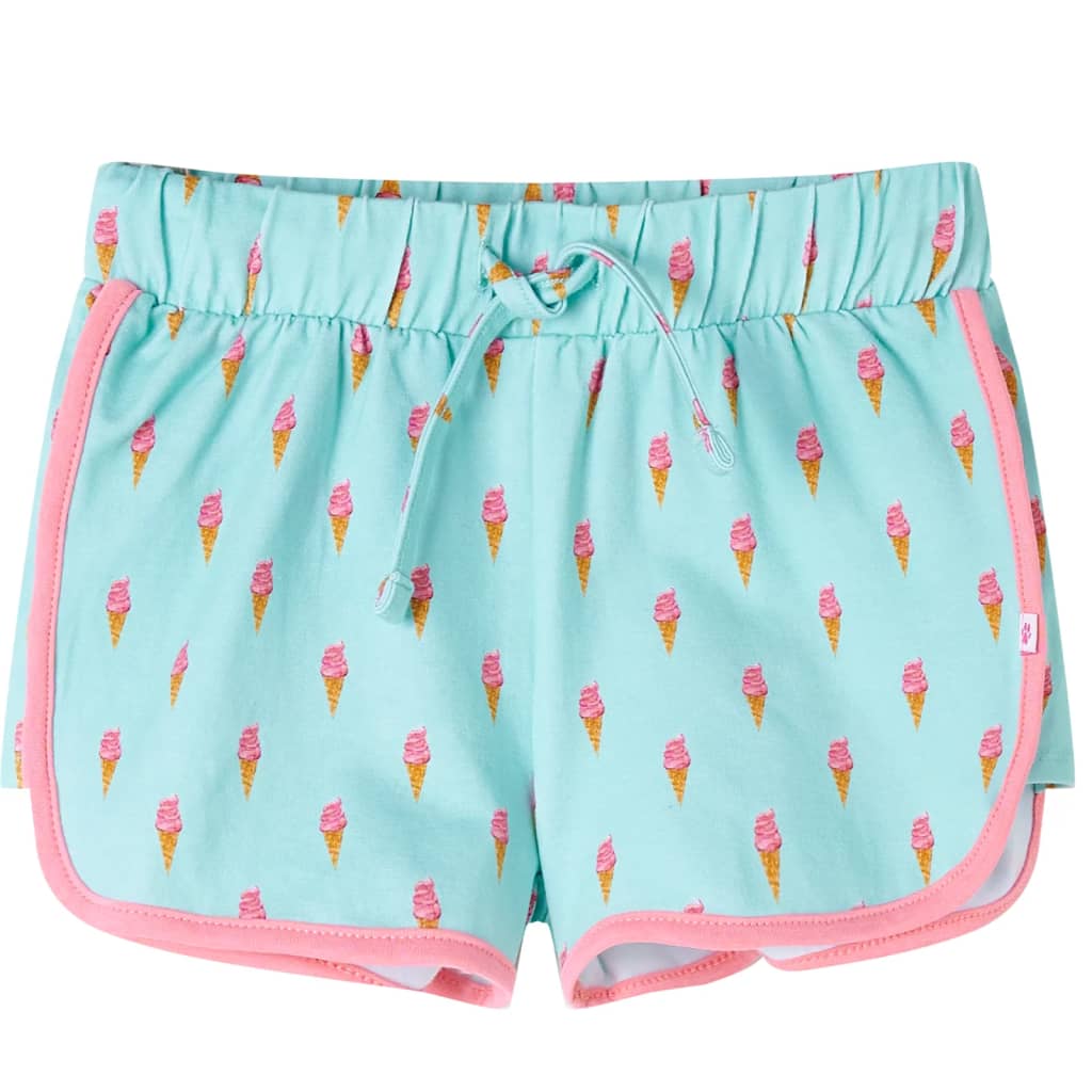 JUNG Vida Kindershorts mit Kordelzug Helles Minzgrün 140