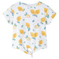 JUNG Vida Kinder-T-Shirt mit Bindesaum Ecru 140