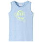 JUNG Vida Kinder-Tanktop Hellblau Melange 116