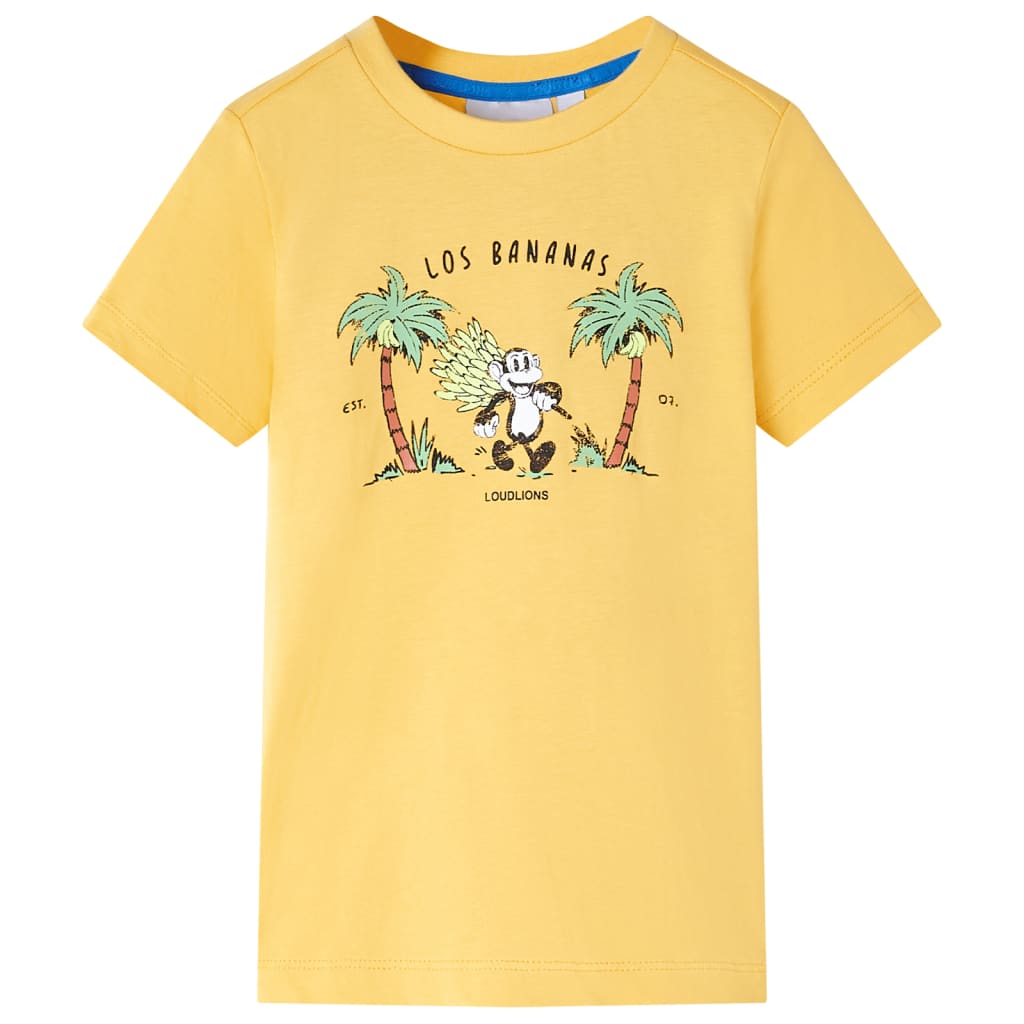 JUNG Vida Kinder-T-Shirt Helles Ocker 92
