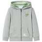 JUNG Vida Kinder-Kapuzenpullover mit Reißverschluss Helles Khaki Melange 116
