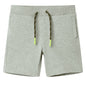 JUNG Vida Kindershorts mit Kordelzug Hellkhaki Melange 140