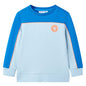 JUNG Vida Kinder-Sweatshirt Knallblau und Hellblau 104