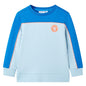 JUNG Vida Kinder-Sweatshirt Knallblau und Hellblau 116