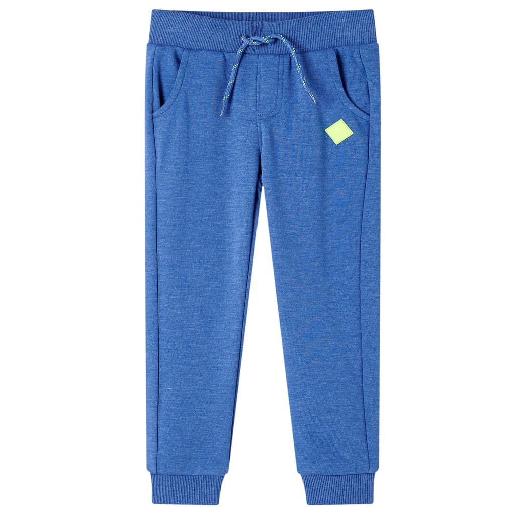 JUNG Vida Kinder-Trainingshose Blau Melange 140
