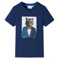 JUNG Vida Kinder-Kurzarmshirt Dunkelblau 128