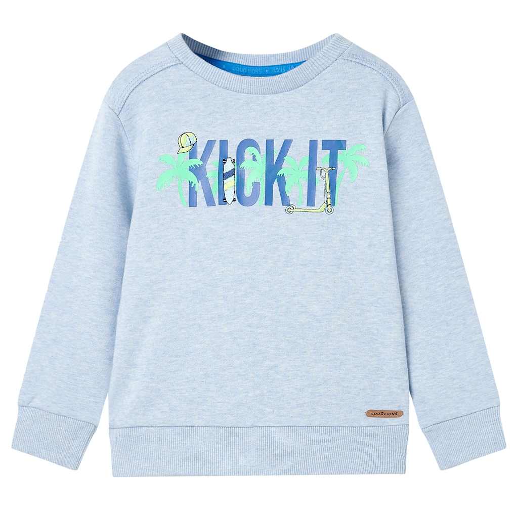 JUNG Vida Kinder-Sweatshirt Hellblau Melange 128