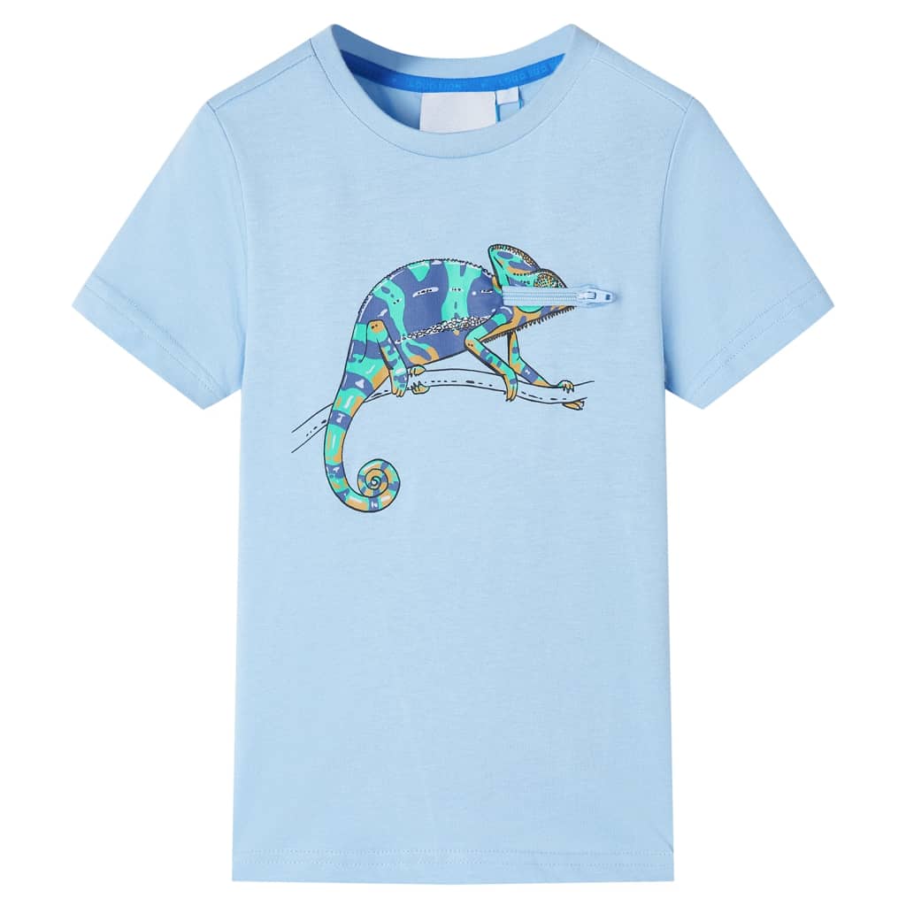 JUNG Vida Kinder-Kurzarmshirt Hellblau 140