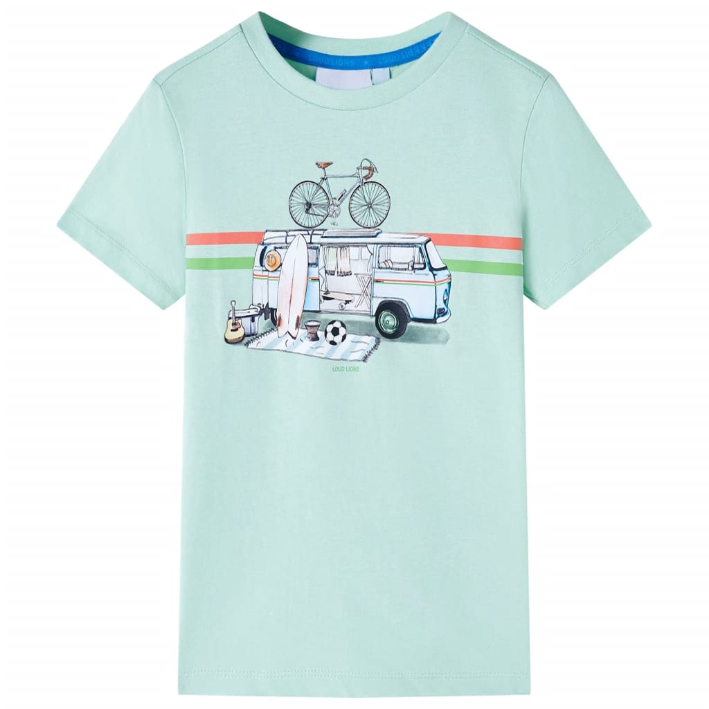 JUNG Vida Kinder-T-Shirt Helles Minzgrün 128