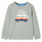 JUNG Vida Kinder-Sweatshirt Hellkhaki Melange 104