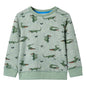 JUNG Vida Kinder-Sweatshirt Hellkhaki Melange 92