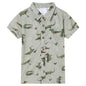 JUNG Vida Kinderhemd Helles Khaki Melange 104