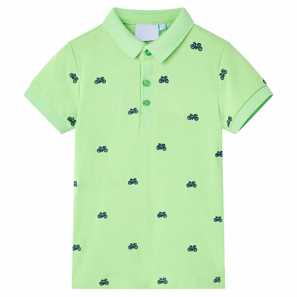 JUNG Vida Kinder-Poloshirt Neongrün 116