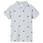 JUNG Vida Kinder-Poloshirt Grau Melange 116