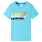 JUNG Vida Kinder-Kurzarmshirt Aquablau 128