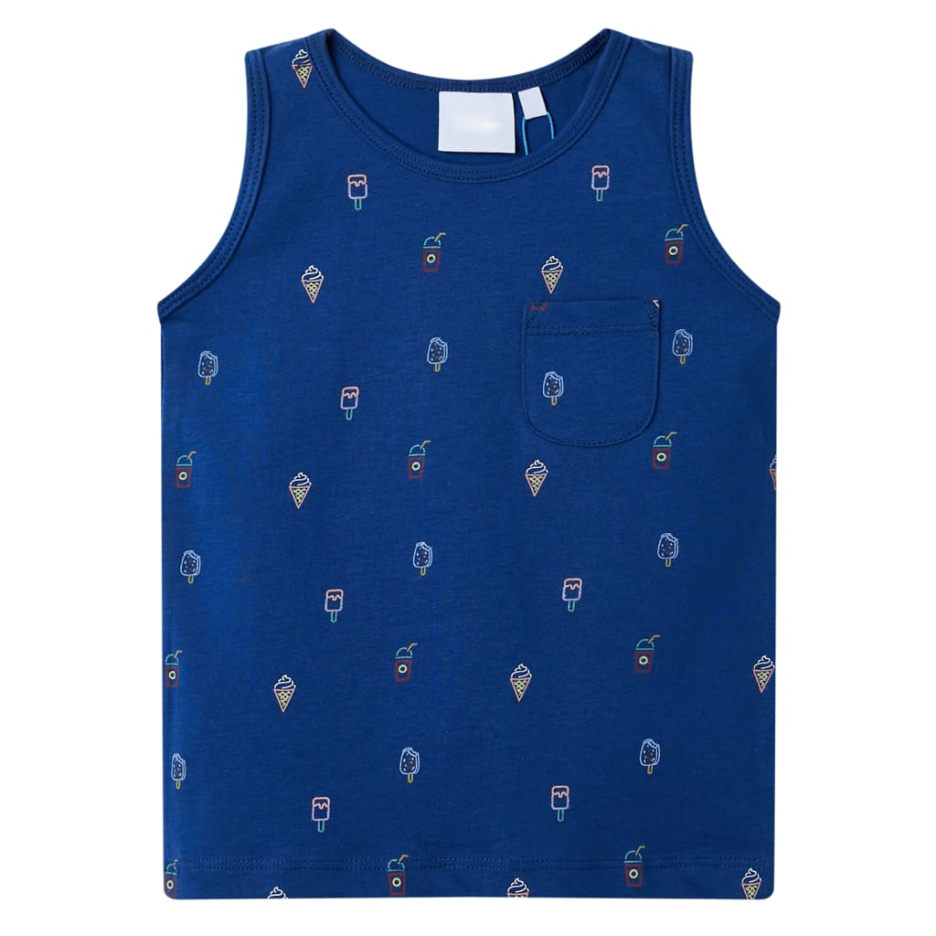 JUNG Vida Kinder-Tanktop Dunkelblau 128