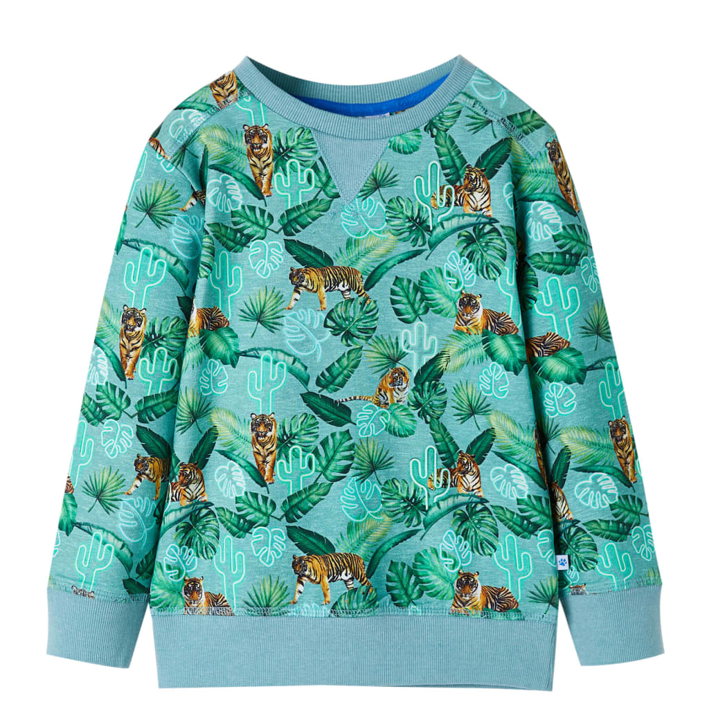 JUNG Vida Kinder-Sweatshirt Hellgrün Melange 128