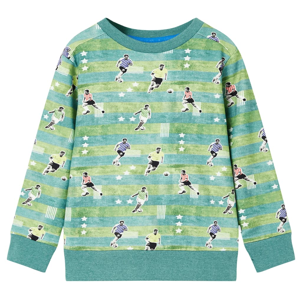JUNG Vida Kinder-Sweatshirt Hellgrün Melange 140