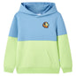 JUNG Vida Kinder-Kapuzenpullover Blau und Zartgelb 92