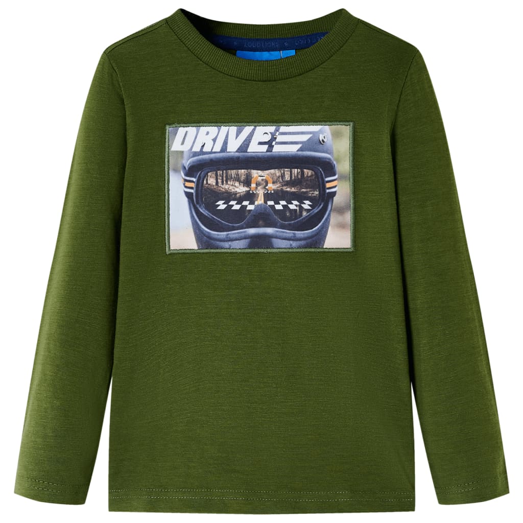 JUNG Vida Kinder-Langarmshirt Dunkles Khaki 116