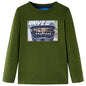 JUNG Vida Kinder-Langarmshirt Dunkles Khaki 116