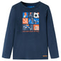 JUNG Vida Kinder-Langarmshirt Marineblau Melange 104